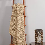Vintage Style Chunky Knit Throw
