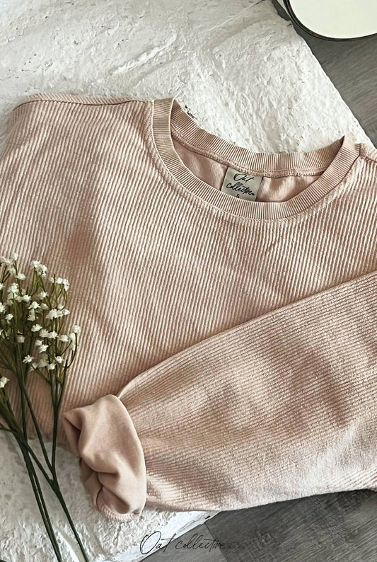 Cropped Thermal Pullover