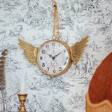 Gold-Finished Iron Clock