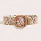 Boho handmade colorful woven belt for women