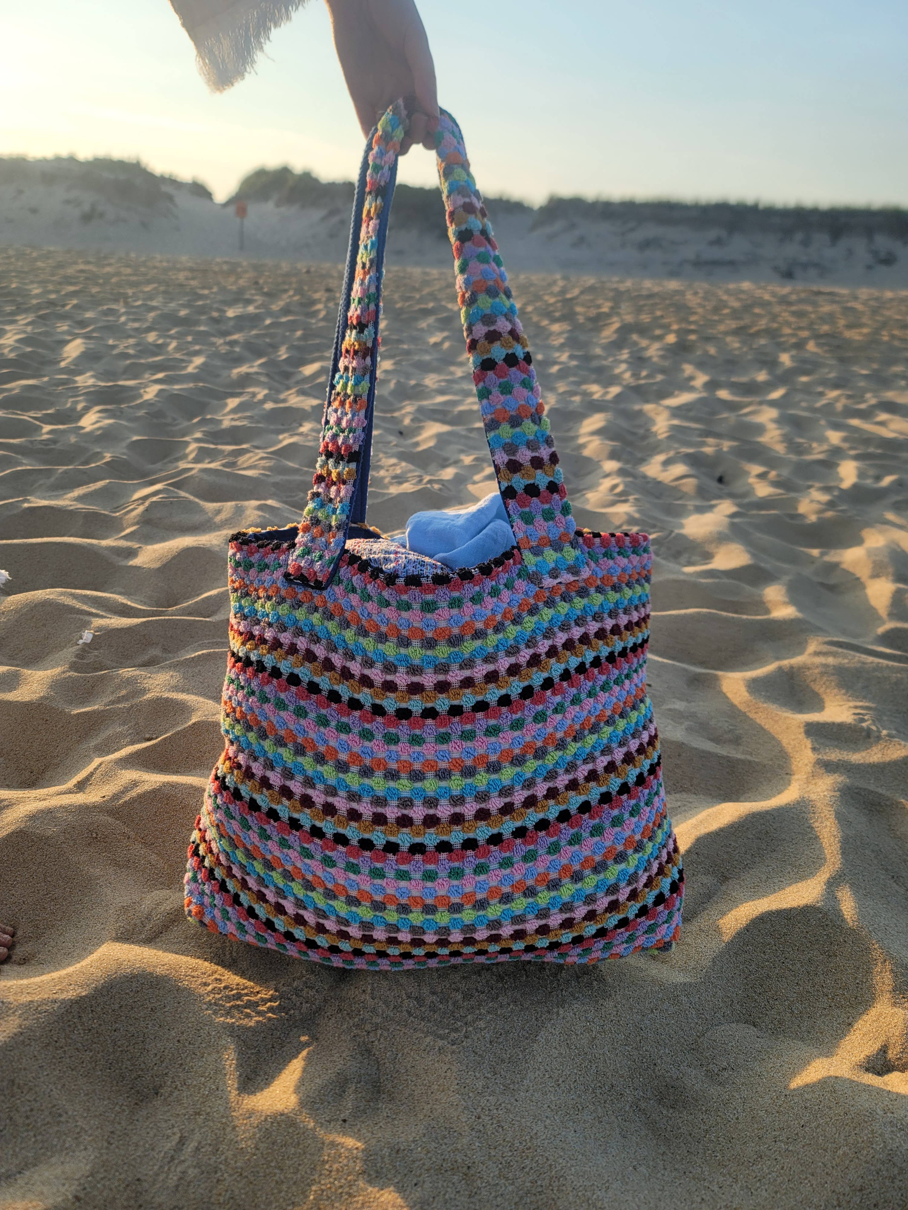 Handwoven Beach Tote Bag