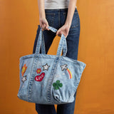 The Perfect Sized Denim Tote