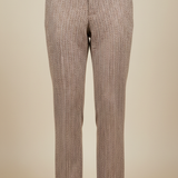 Herringbone Tailored Trousers in Italian Wool