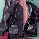 Plush Faux Shearling Jacket – Boxy Relaxed Fit