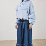 Fleece Pocket Bubble Hoodie