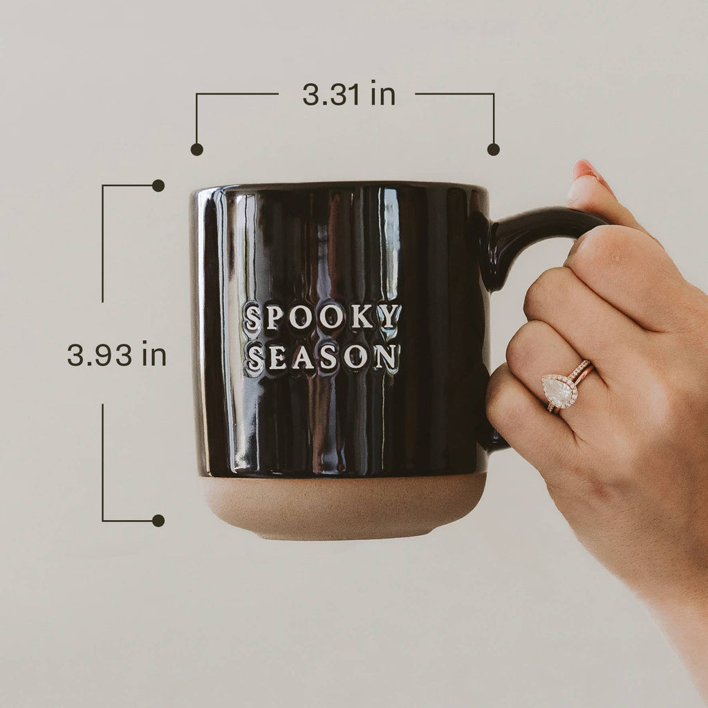 Ghost Pattern Stoneware Mug