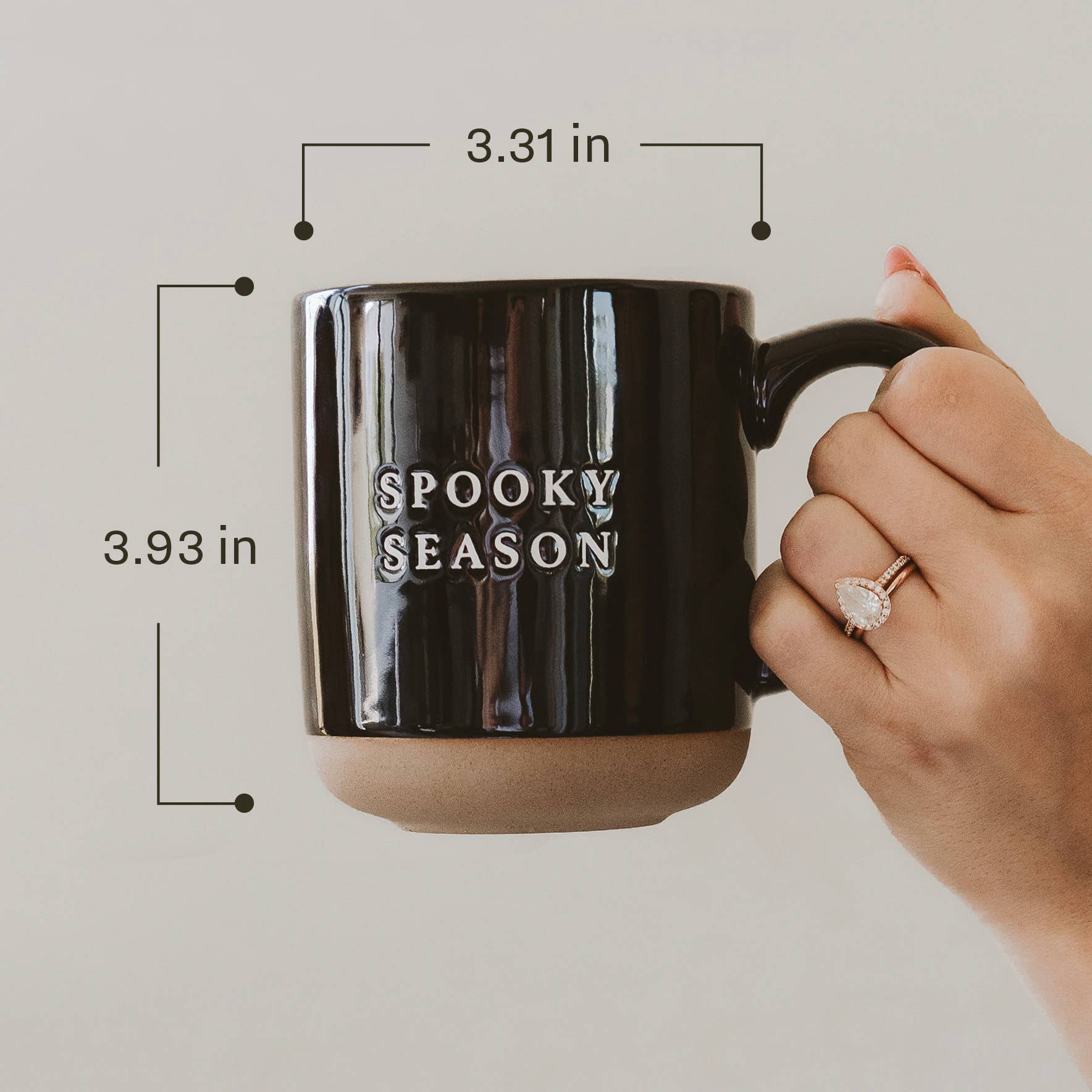 Ghost Pattern Stoneware Mug