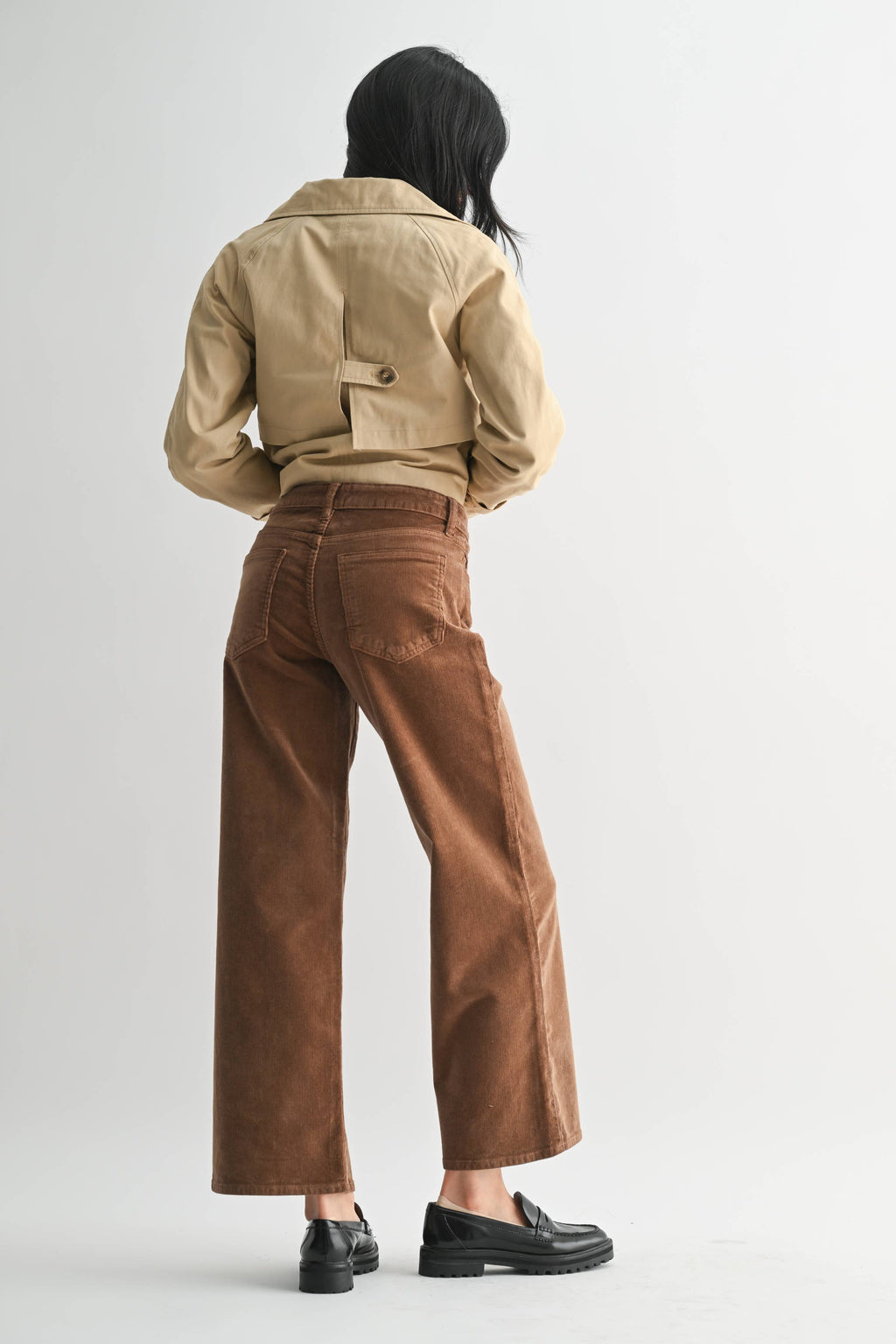Dark Khaki Corduroy Trousers