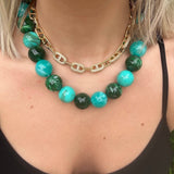 Celia Chunky Beaded Necklace - Multi