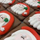 Christmas O’Santa Face🎅Milk Choc Graham Cracker 1PK w/ Bow