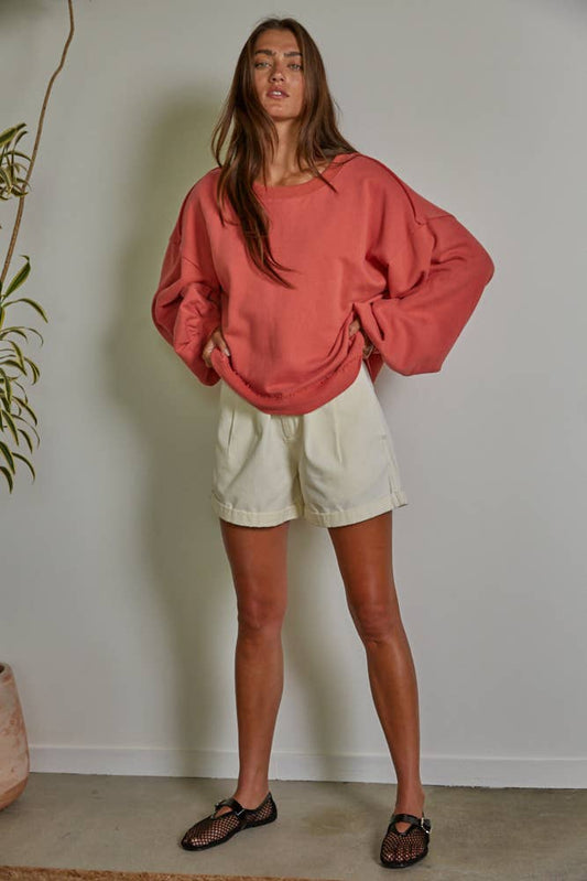 Knit Long Sleeve Pullover Top