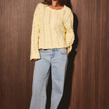 CABLE KNIT SWEATER TOP
