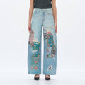 High Rise Barrel Denim Jeans