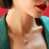Necklace with Rondelle Charms