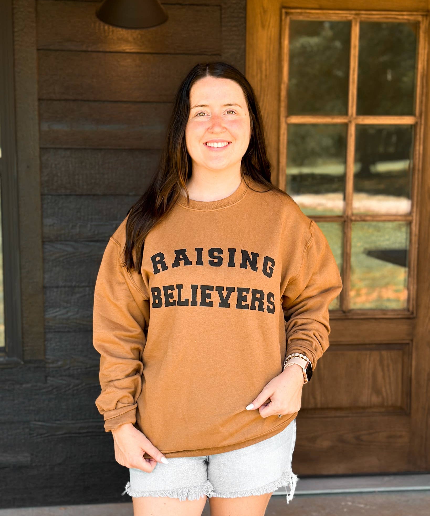 Raising Believers Pecan Sweatshirt