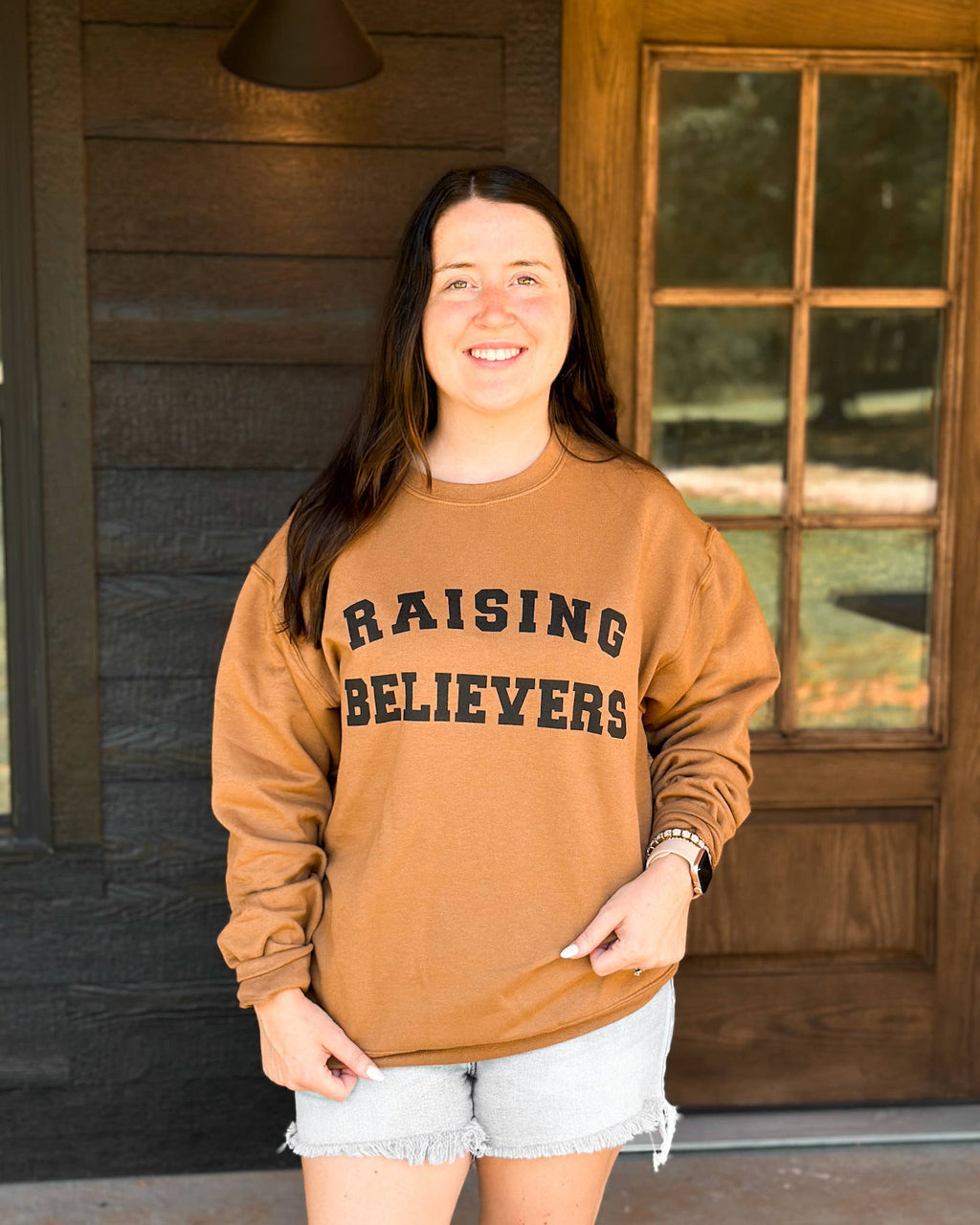 Raising Believers Pecan Sweatshirt