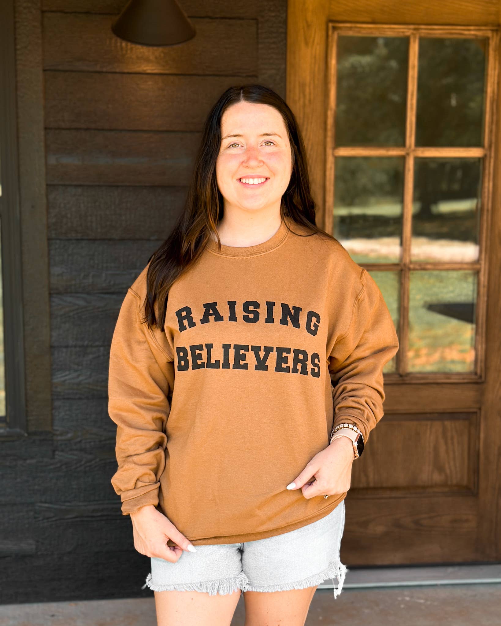 Raising Believers Pecan Sweatshirt