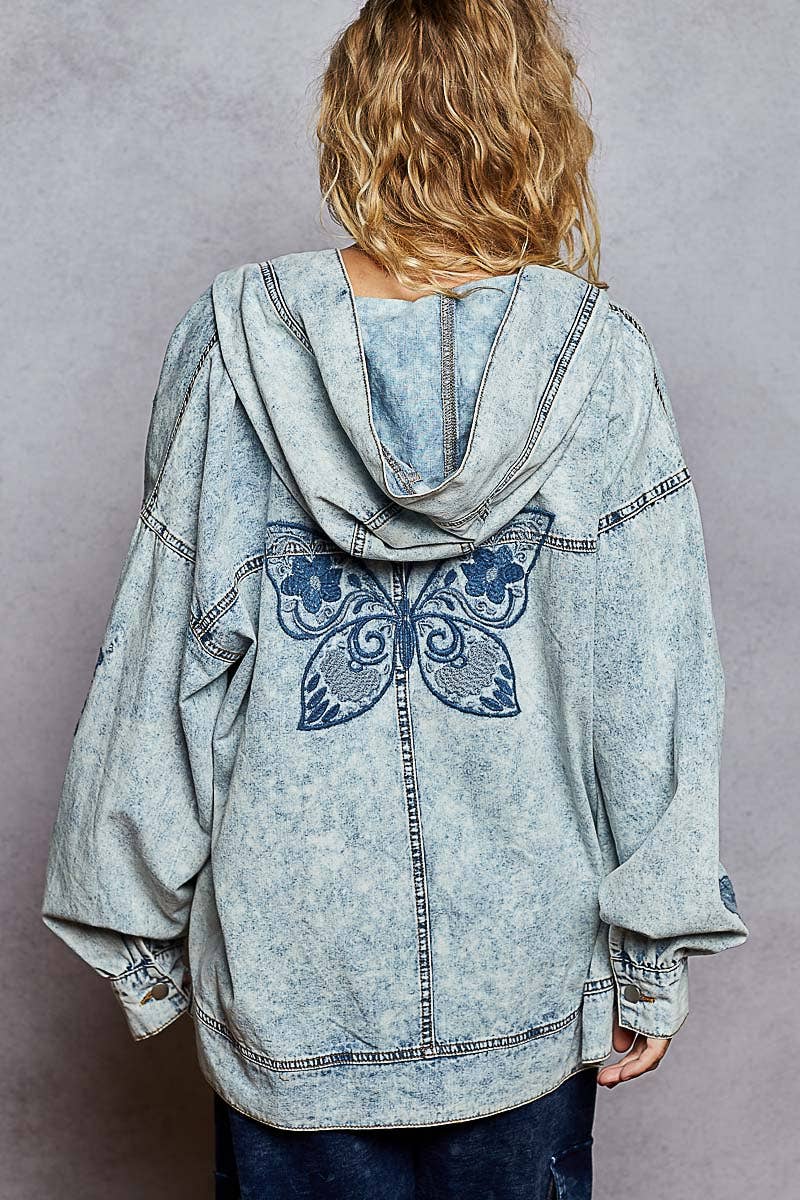 Vintage Embroidered Denim Jacket