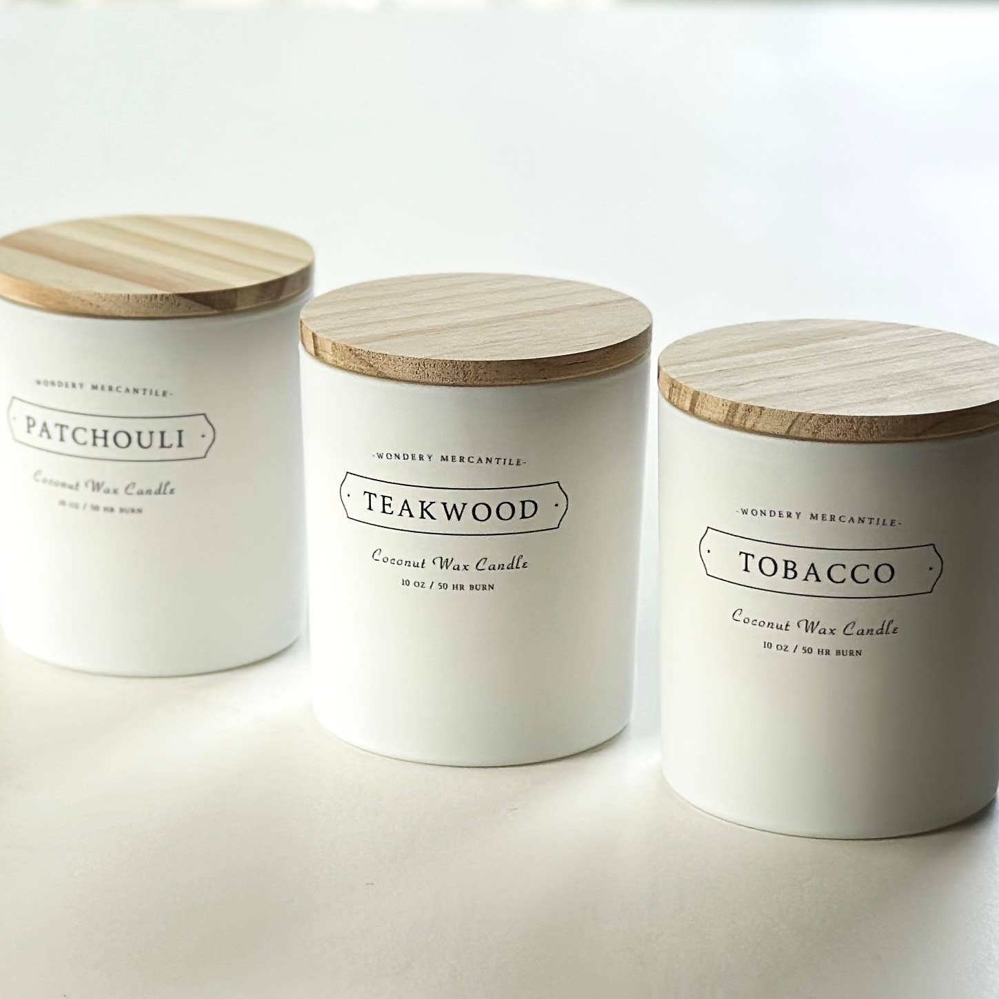 Teakwood Coconut Wax Candle | Tobacco, Santal, Ginger
