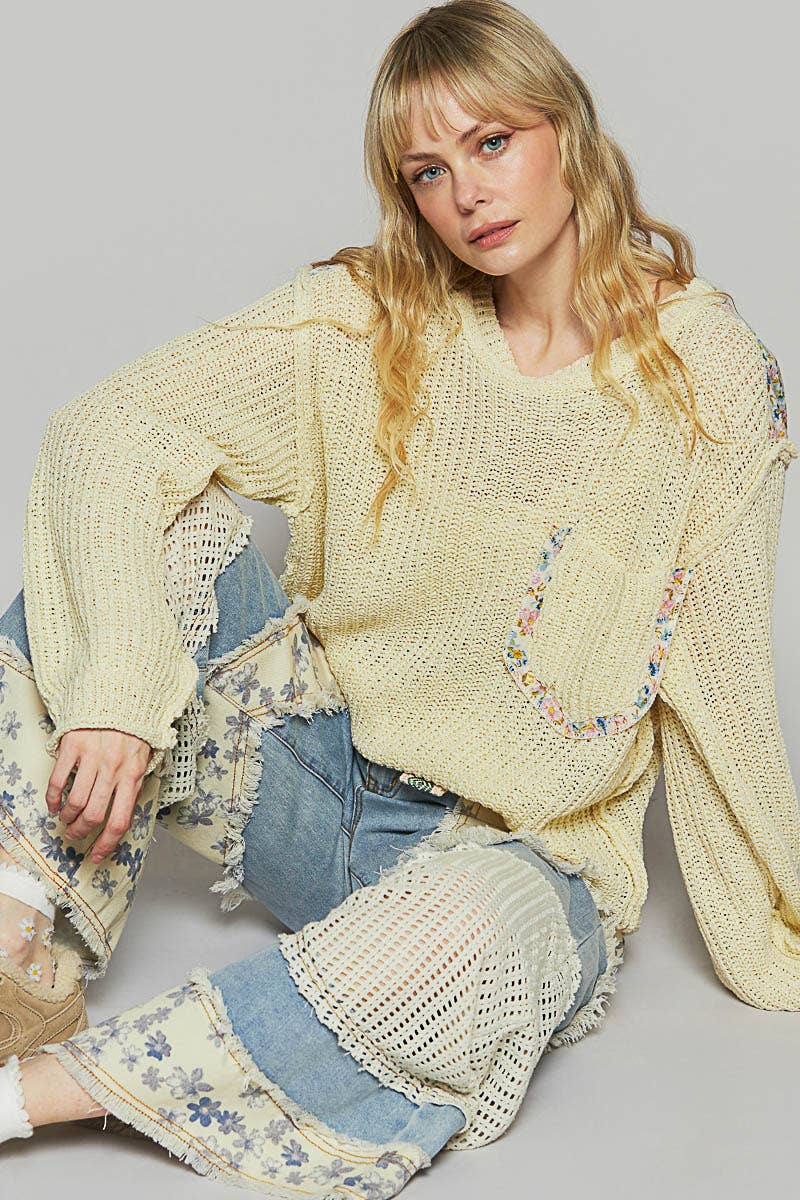 Thin Cable Knit Sweater