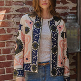 Suzani Embroidered Cotton Floral Jacket