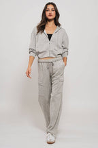 Relaxed Fit Cargo Sweatpants