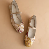 The London | Floral Ballet Pointe Flat