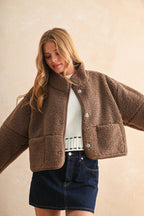 Suede & Sherpa Reversible Jacket