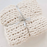Chunky Knit Throw- Multiple Colors