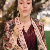 Make A Wish Pixie Duster Cropped Kimono w Wishbone Dandelion