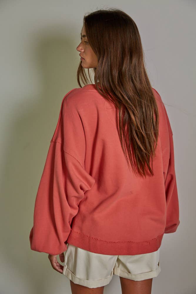 Knit Long Sleeve Pullover Top