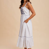 Embroidered Maxi Dress