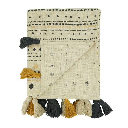 Printed Diamond Dash Throw