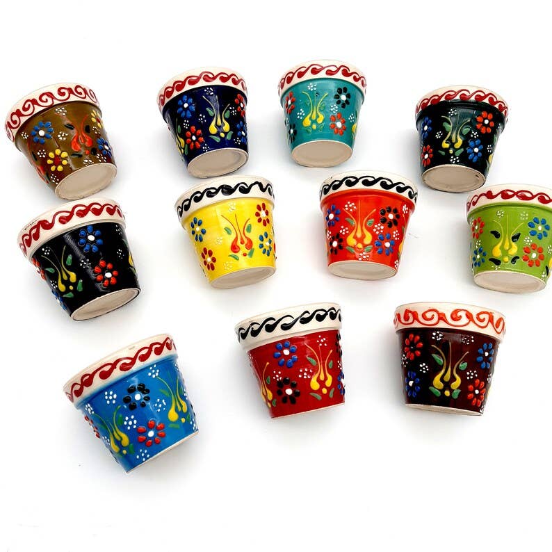 Handmade Turkish Ceramic Succulent Pots