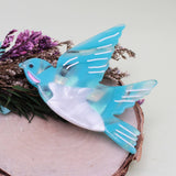 Sweet Swallow Acrylic Blue Bird Hairclip