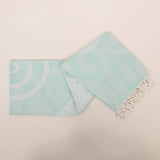 Turkish Cotton Towel with Whale Motif – Spa, Bath or Travel
