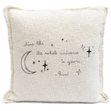 Pillow collection- Embroidered Shine - Rumi Pillow (white)