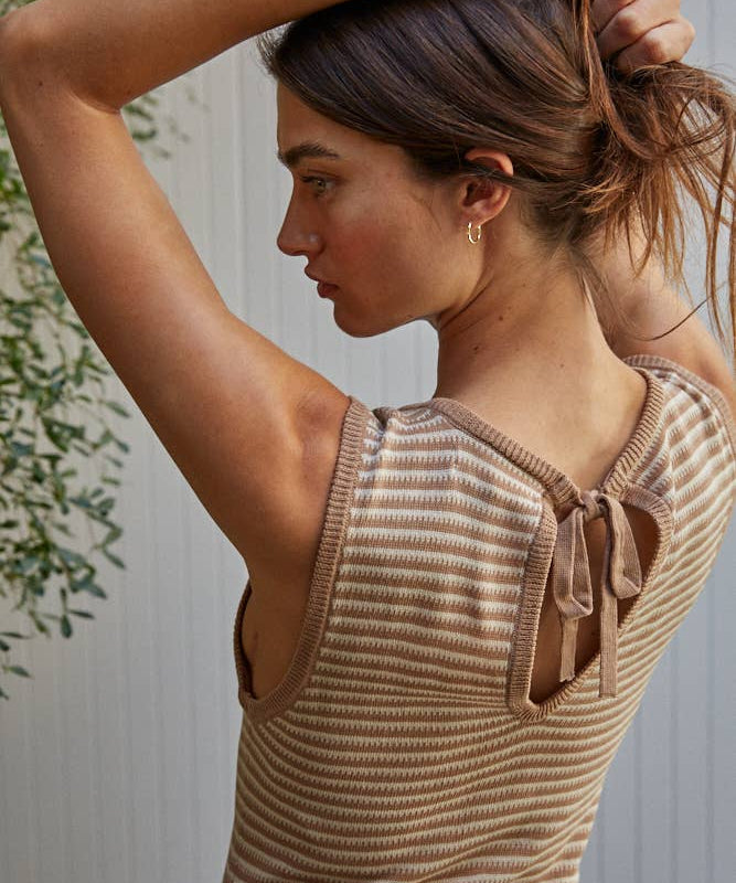 Knit Striped Maxi Sweater Dress