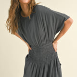 Smocked Waist Maxi Dress