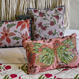 Embroidered Butterfly Throw Soft Pillow Decorative Cushion