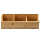3 Compartment Bamboo Tea Bag Holder