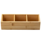 3 Compartment Bamboo Tea Bag Holder