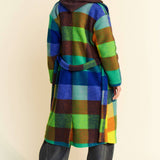 Multi Color Checker Coat