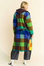 Multi Color Checker Coat