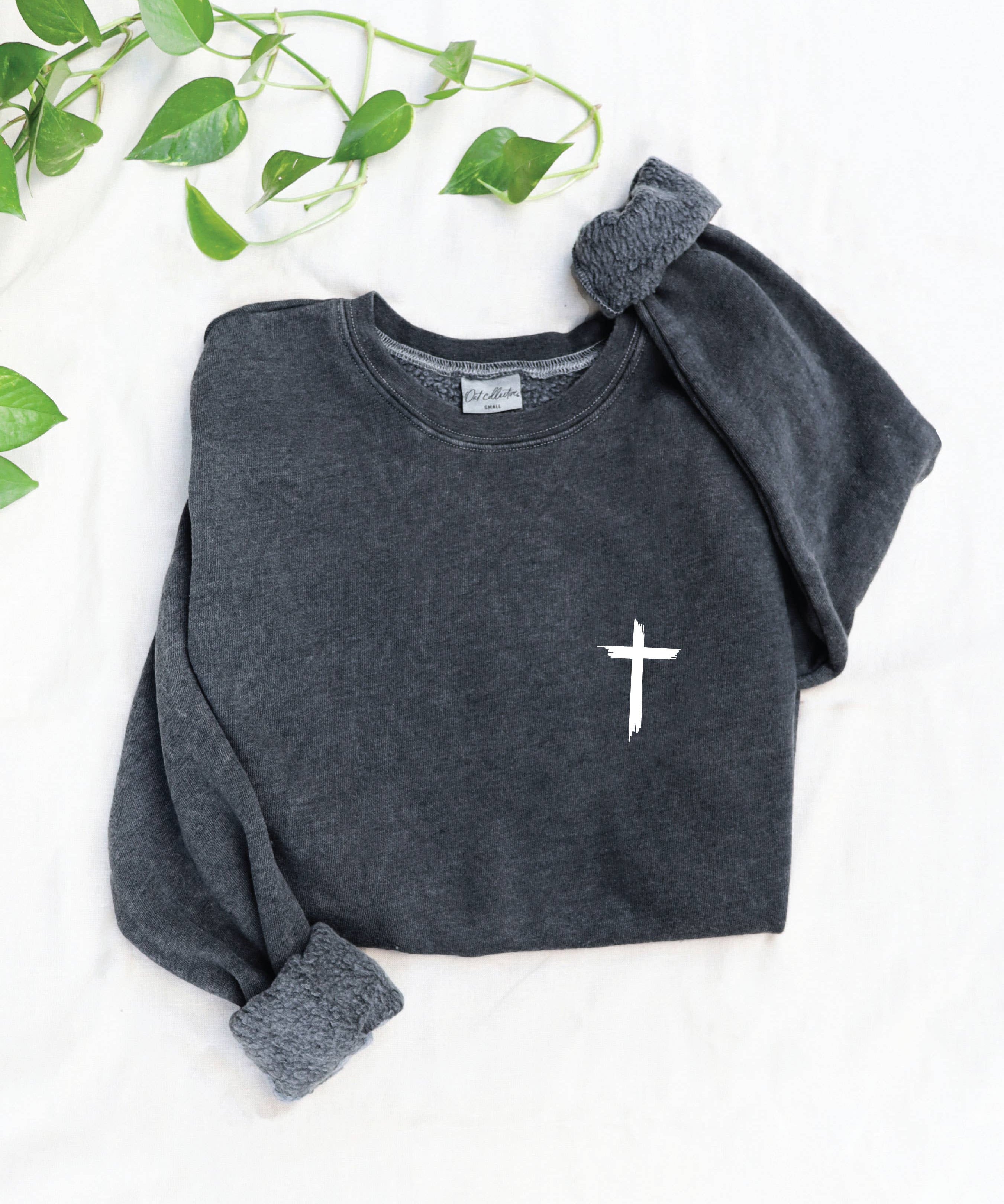 "JESUS HAS MY BACK" Graphic Sweatshirt