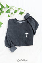 "JESUS HAS MY BACK" Graphic Sweatshirt