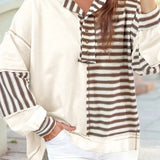 Split Design Pullover Hoodie