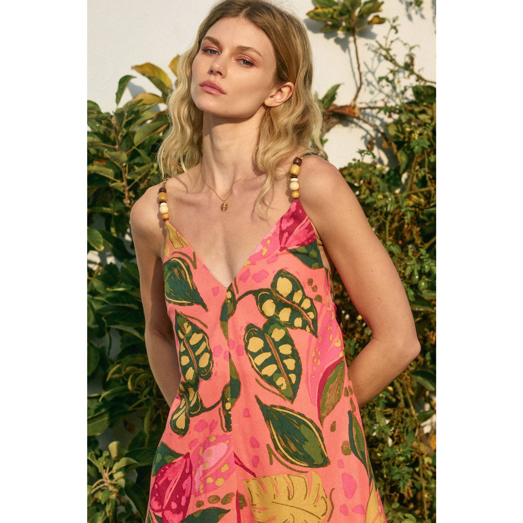 Just Like Paradise Tie Back Detail Romper