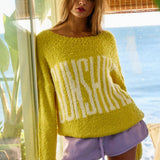 IT2333-SUNSHINE 'SUNSHINE' Oversized Boatneck Soft Sweater