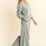 Raw Edge Outseam Sweatshirt